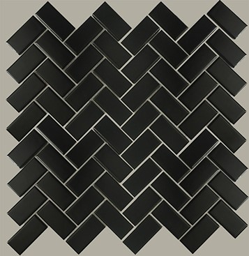 Elada Mosaic. Мозаика 2348TN209M (283*283*6 мм) черная матовая		