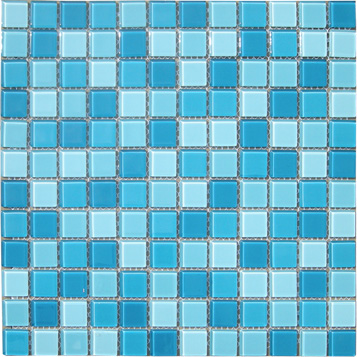 Elada Mosaic. Мозаика CB301 (327*327*4мм) бело-голубой