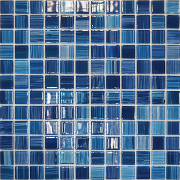 Elada Mosaic. Мозаика JSM-CH1025 (327*327*4мм) лазурная полосатая