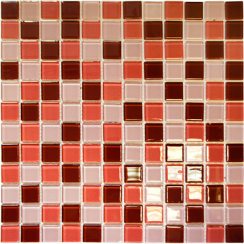 Elada Mosaic. Мозаика CB908 (327*327*4мм) шоколадно-малиновая