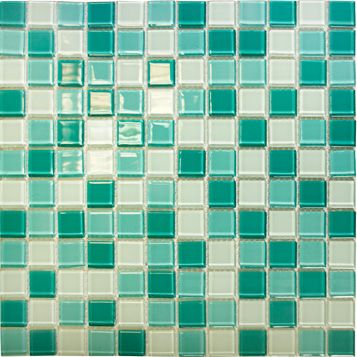 Elada Mosaic. Мозаика CB401 (327*327*4мм) бирюзовый микс