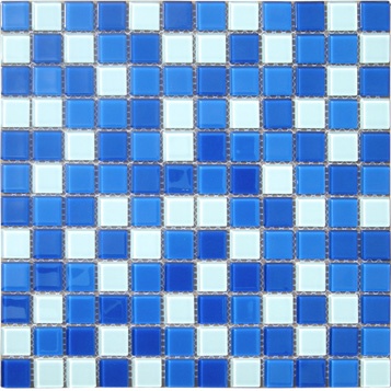 Elada Mosaic. Мозаика CB021 (327*327*4мм) бело-синий
