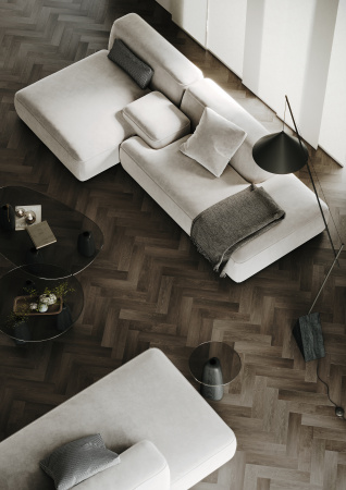 Кварцевый ламинат Fargo Herringbone 44-62W921 Дуб Кальвадос
